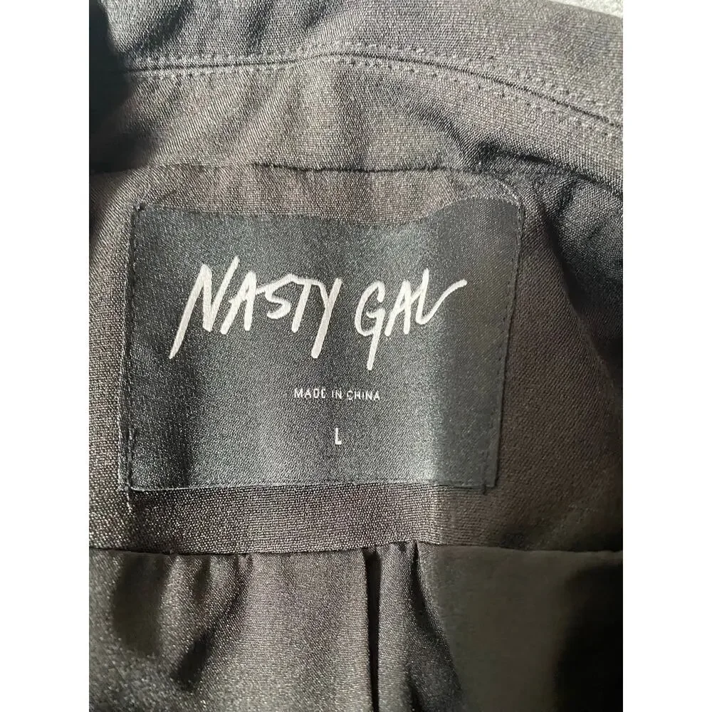Nasty Gal Blazer 'Out of Hours' Black - Large